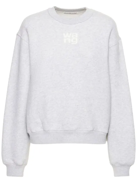 Alexander Wang   Essential logo cotton jersey sweatshirt 