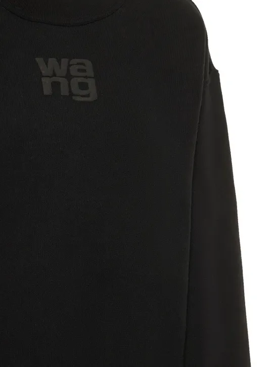 Alexander Wang   Essential logo cotton jersey sweatshirt 