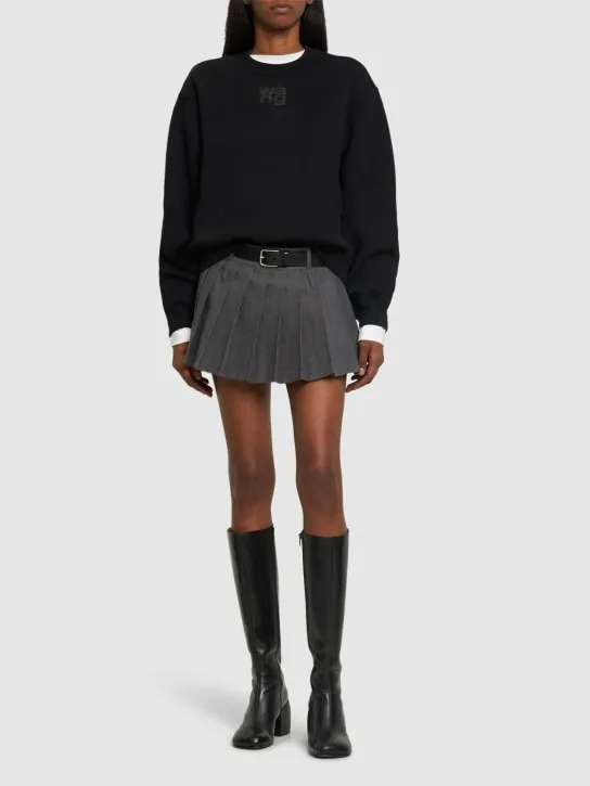 Alexander Wang   Essential logo cotton jersey sweatshirt 