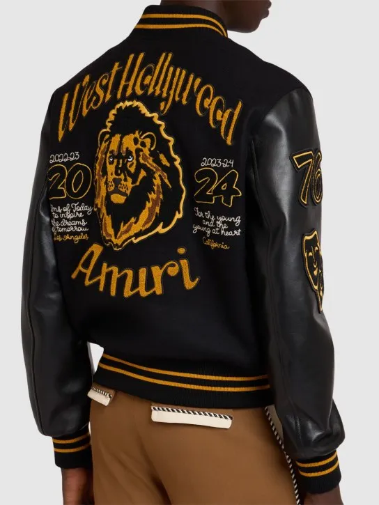 Amiri   Lion varsity jacket 