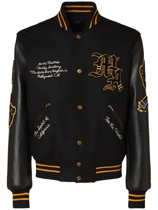 Amiri   Lion varsity jacket 