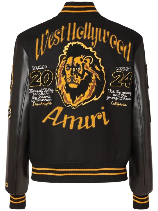 Amiri   Lion varsity jacket 