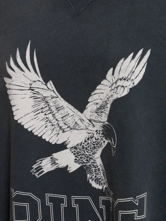 ANINE BING   Alto Retro eagle cotton sweatshirt 