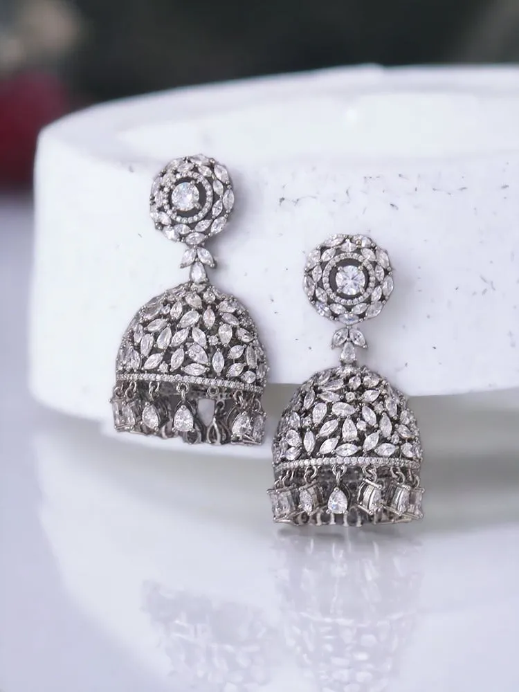 Antique Amara Zirconia Jhumkis