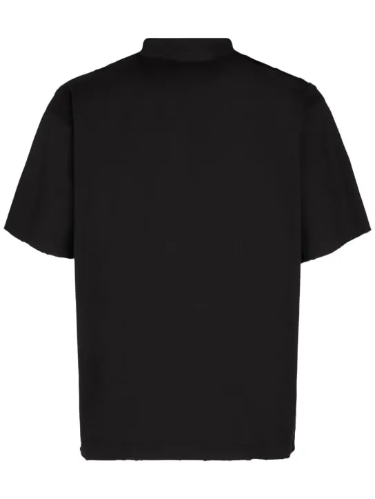 Balenciaga   Medium fit destroyed jersey t-shirt 