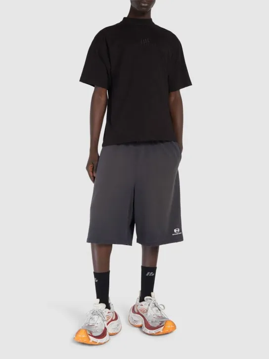 Balenciaga   Medium fit destroyed jersey t-shirt 