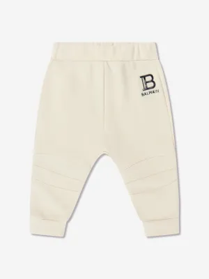 Balmain Baby Logo Joggers in Beige