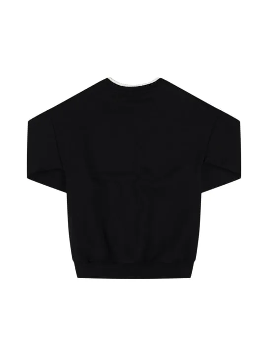 Balmain   Cotton crewneck sweatshirt w/ logo 