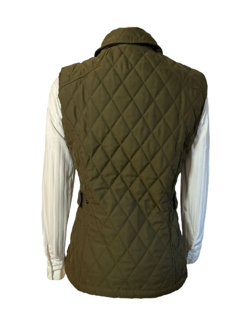 Barbour Women's Olive Quilted Gilet Vest Size US 4