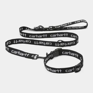 Carhartt WIP Script Dog Leash &amp; Collar - Black / White