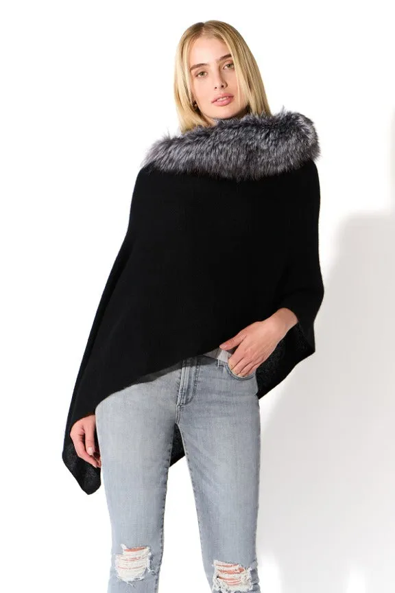 Cashmere Asymmetrical Poncho