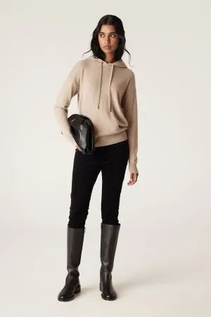 Cashmere Hooded Jumper - Stone