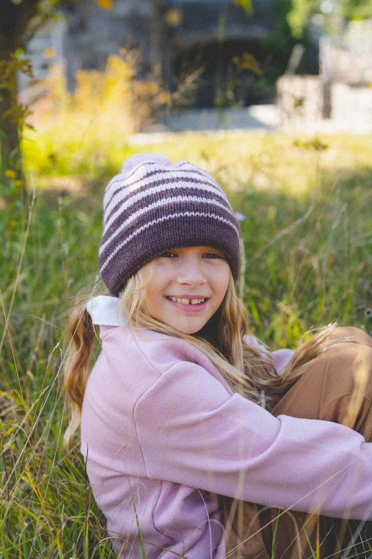 Child’s Simply Striped Hat (Knit)