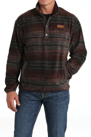 Cinch Cozy Brown/Red Men's Pullover