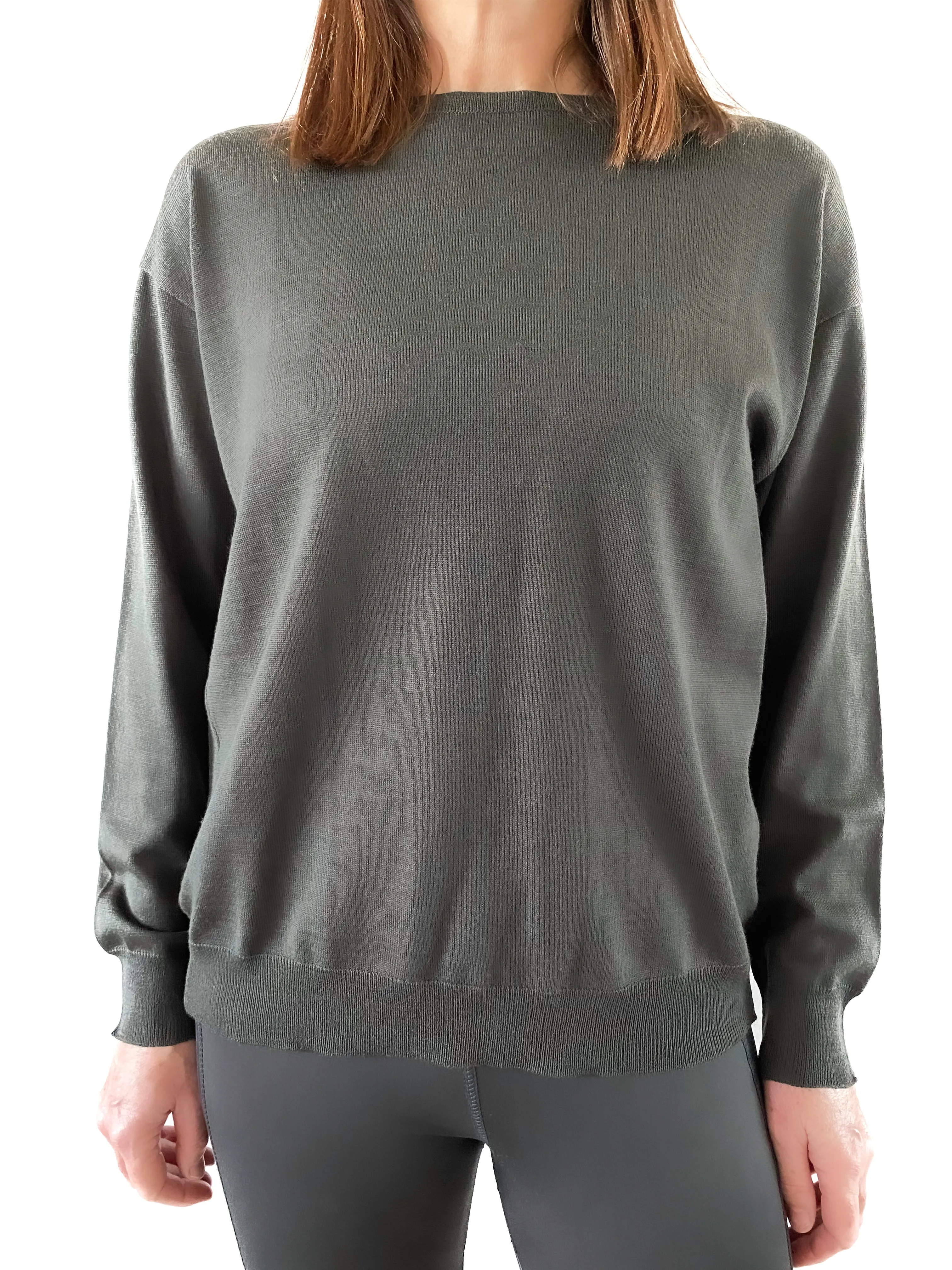 Classic Knit Jumper with Leather Elbow Patches (New Colourways)