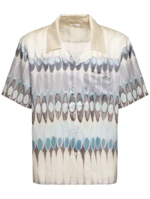 Commas   Eclipse camp collar silk blend shirt 