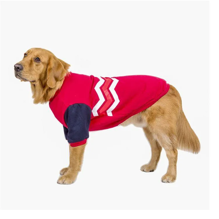 Cotton Big Dog Wave Sweater - Pet Leisure Sweater