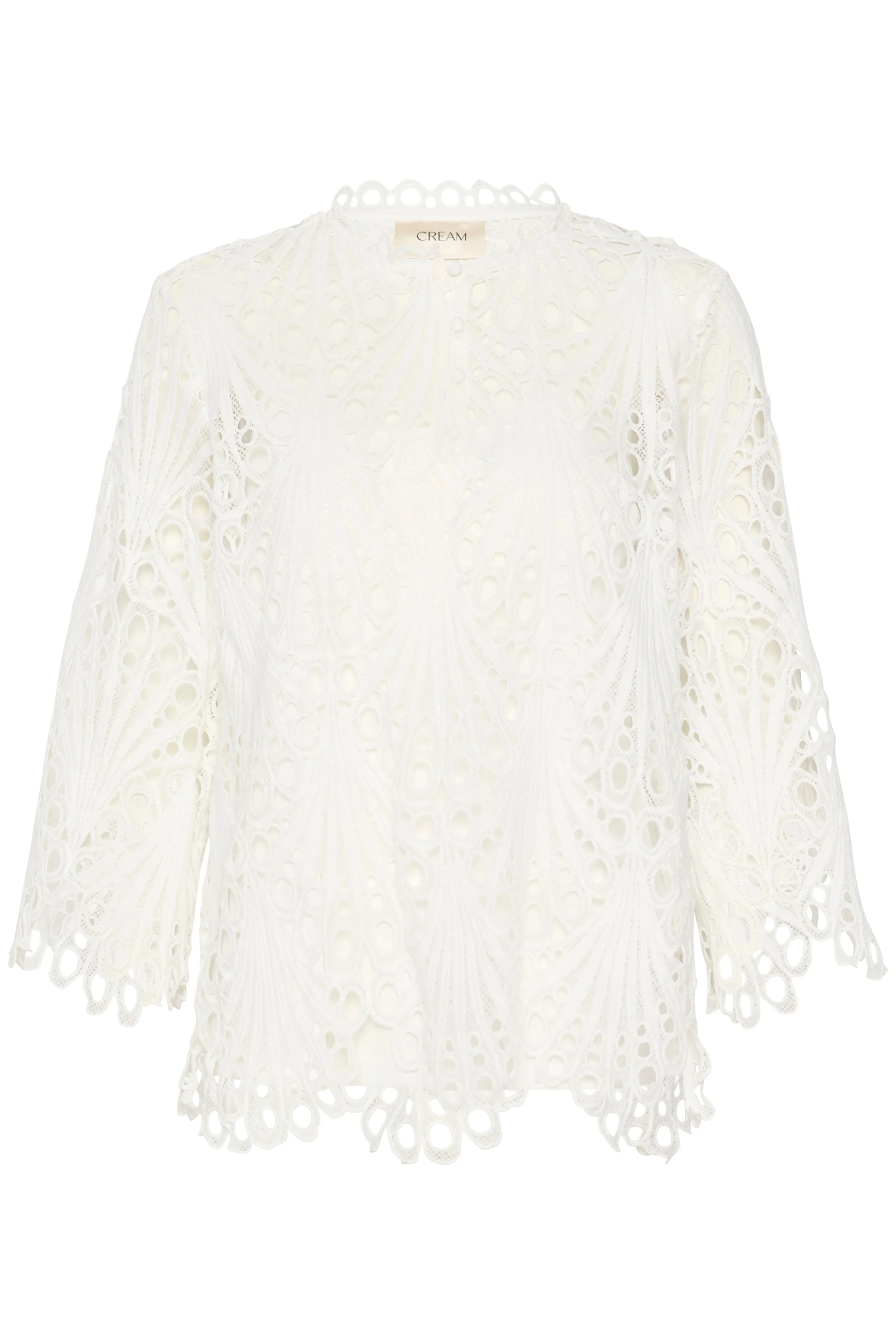 Cream Lhilla Lace Blouse