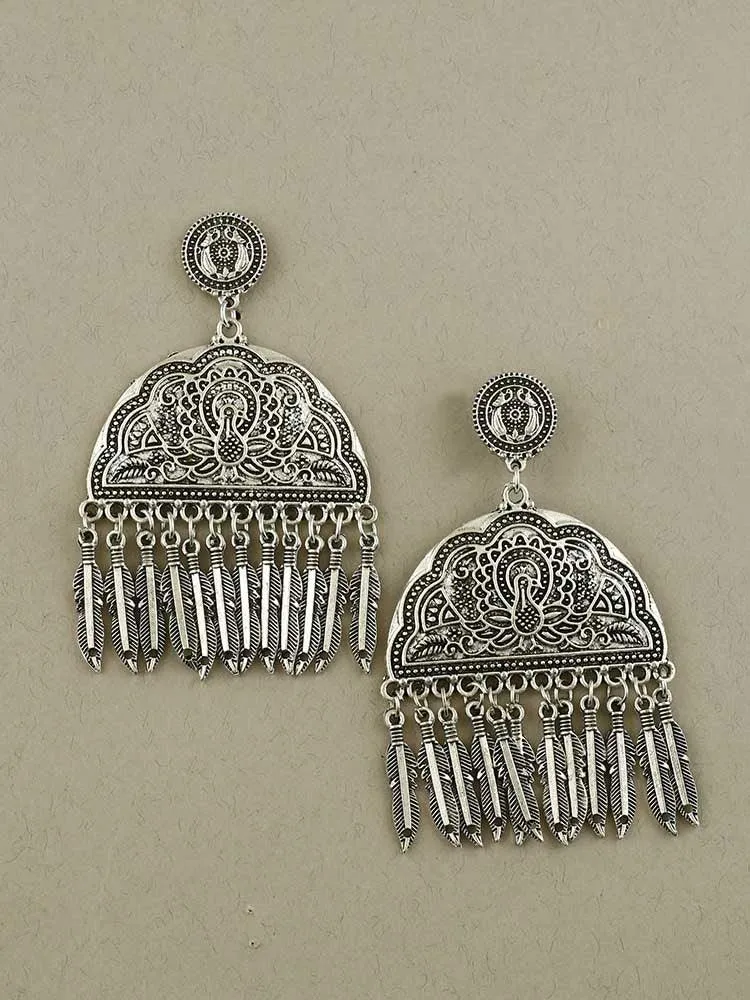 Dalbir Oxidised Dangler Earrings