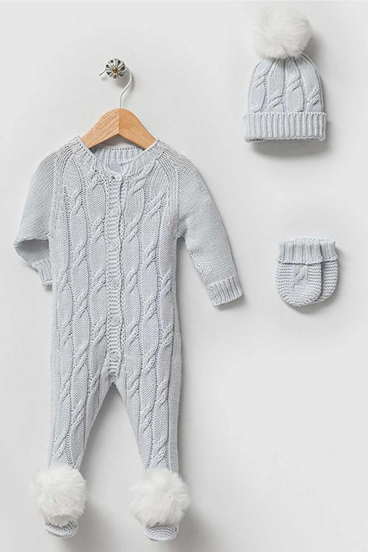 Daniel Blue Newborn Knit Coming Home Set (5 Pcs)