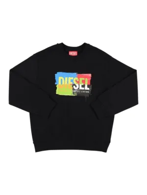 Diesel Kids   Logo print cotton sweatshirt 