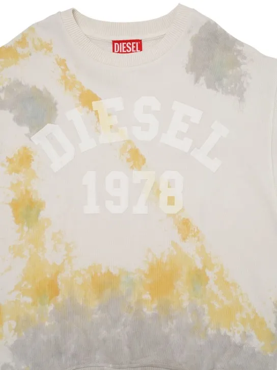 Diesel Kids   Tie dye cotton jersey sweatshirt 