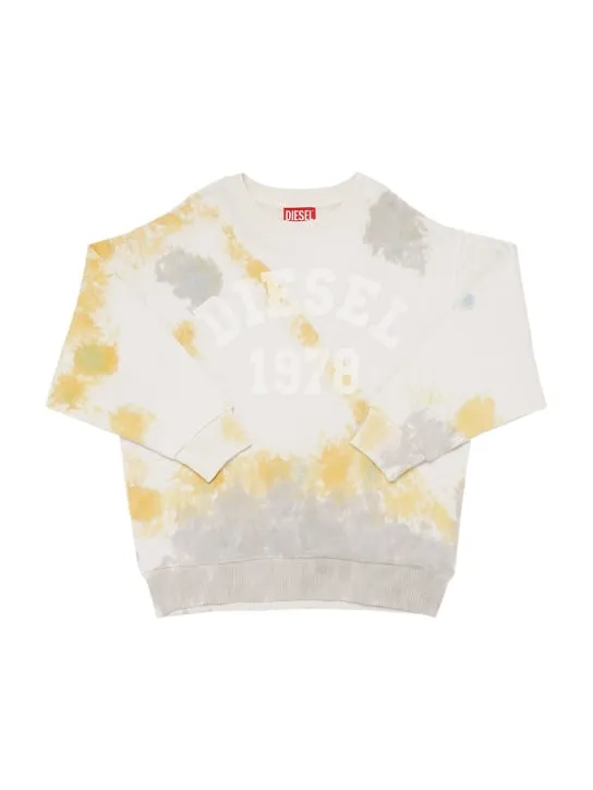 Diesel Kids   Tie dye cotton jersey sweatshirt 