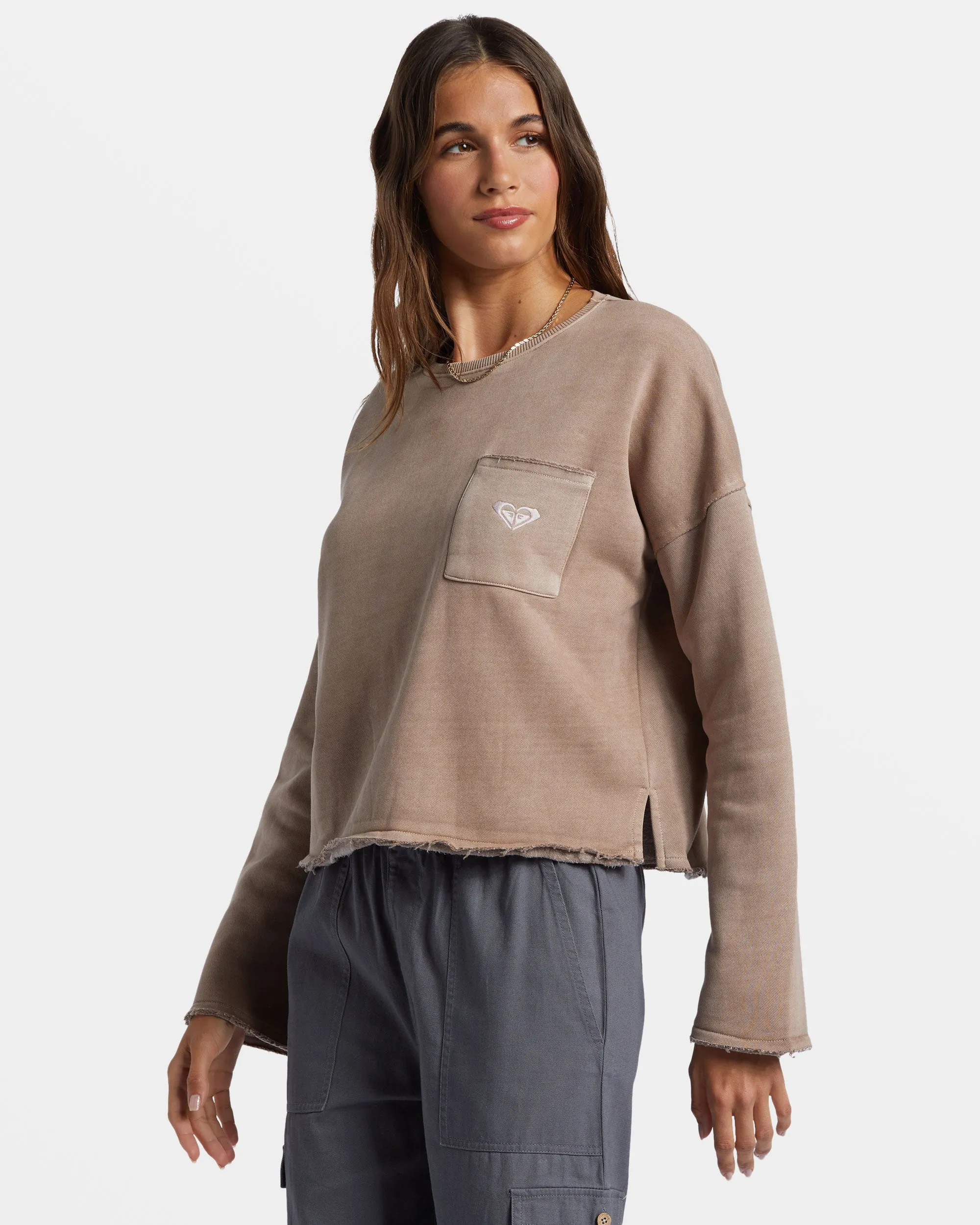 Doheny Crew Neck Sweatshirt - Root Beer