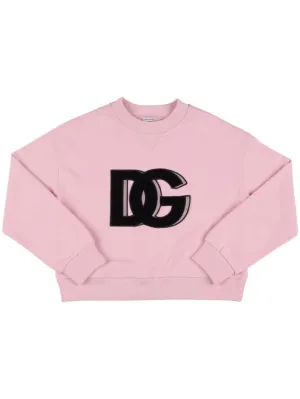 Dolce&amp;Gabbana   Logo patch cotton sweatshirt 