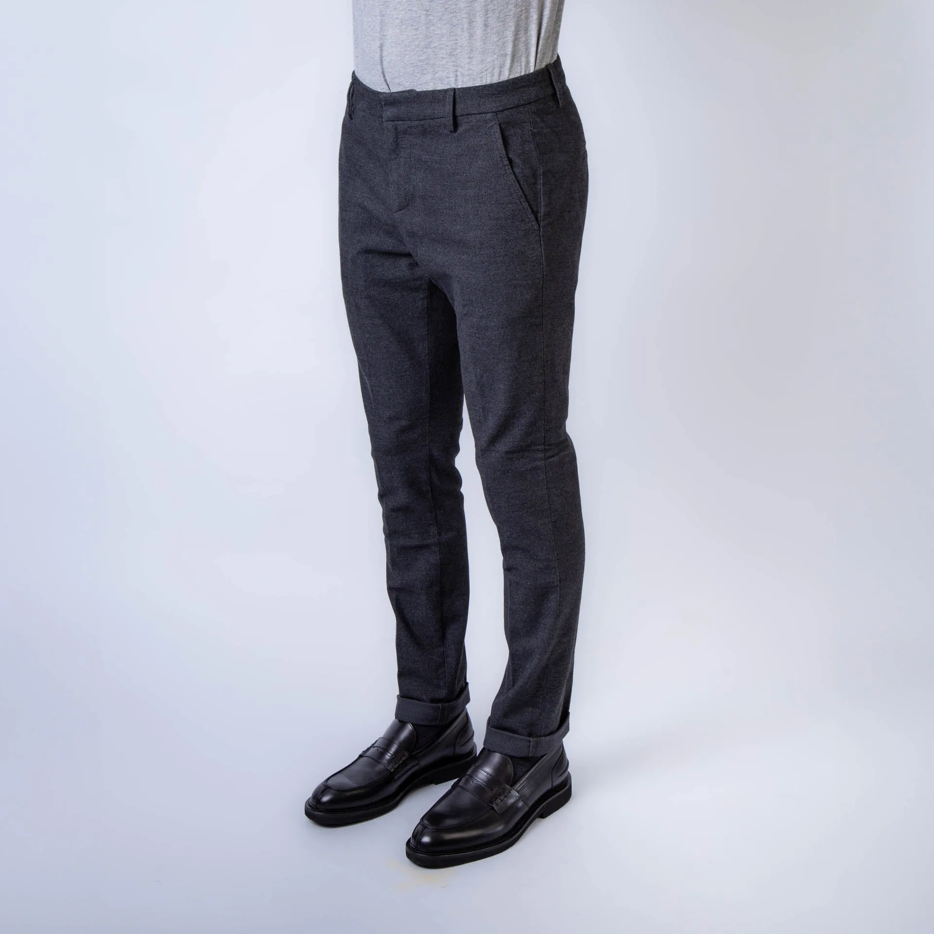 DONDUP TROUSERS UP235 AS0094 PTD 909 ANTHRACITE