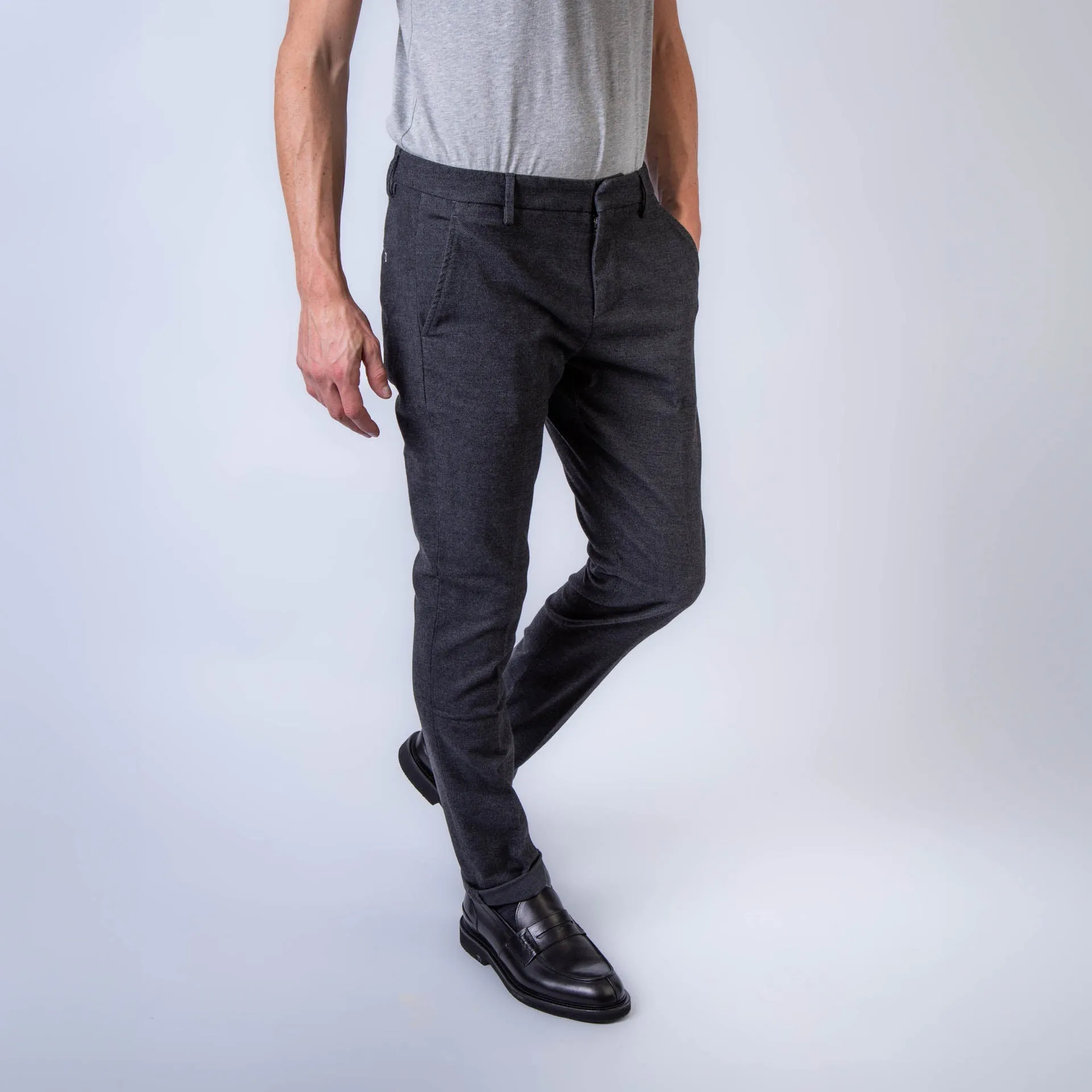 DONDUP TROUSERS UP235 AS0094 PTD 909 ANTHRACITE