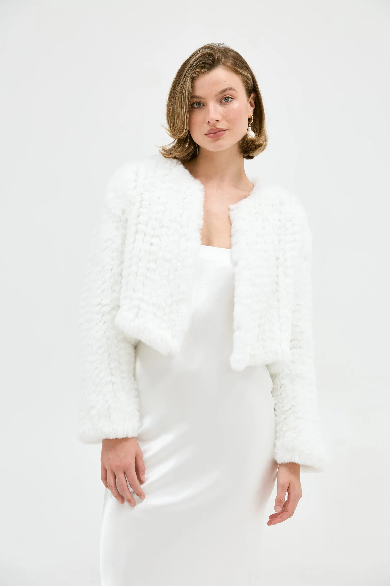 Faux Lola Jacket - White