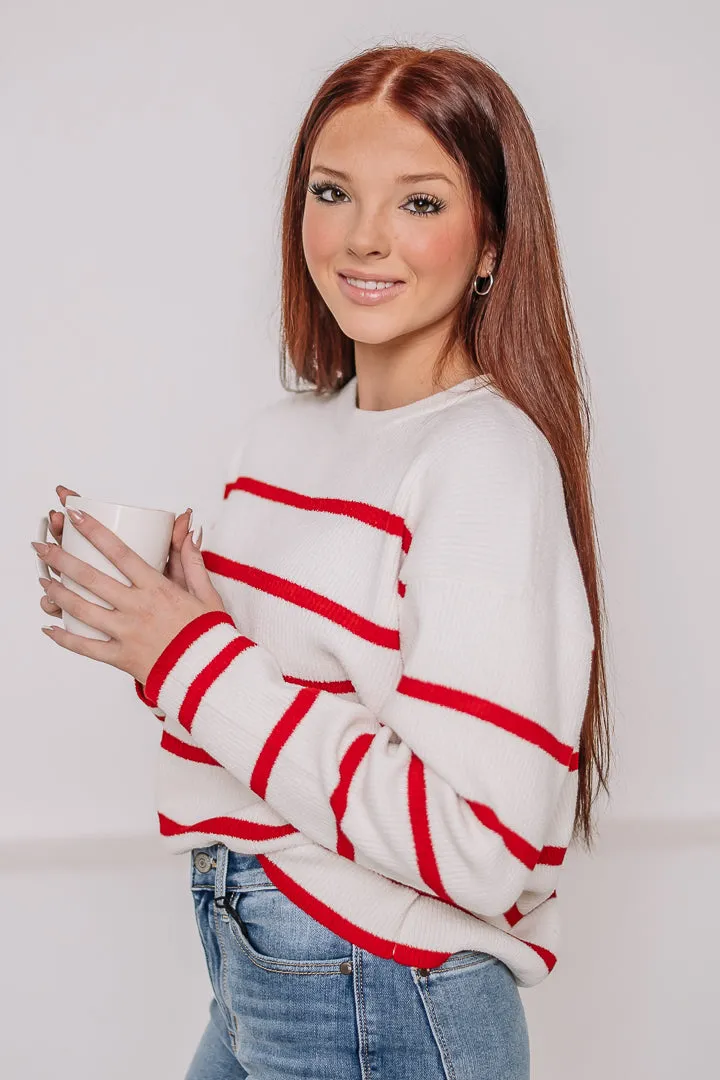 Festive Feelings Striped Sweater