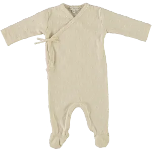 Fleury Wrap Overall/Bonnet SET-Natural