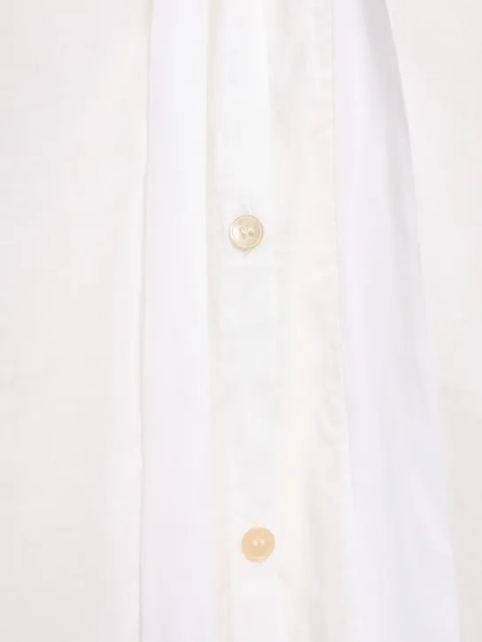 Forte_forte   Cotton blend voile bohemian collar shirt 