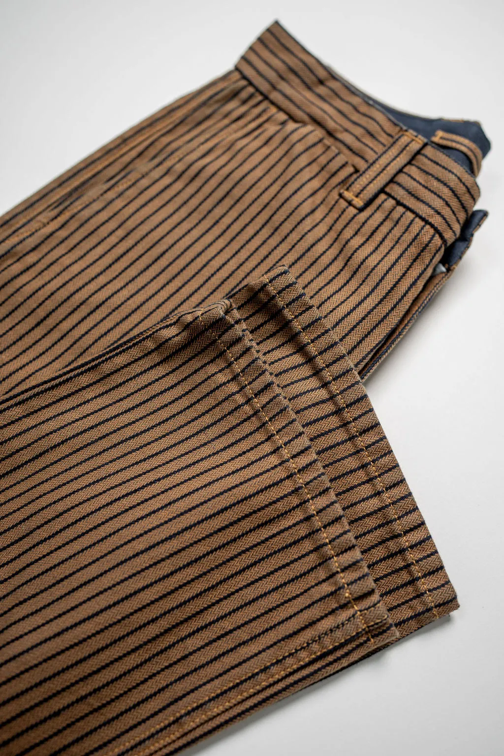 Freenote Cloth Deck Pant - Brown Herringbone Dobby