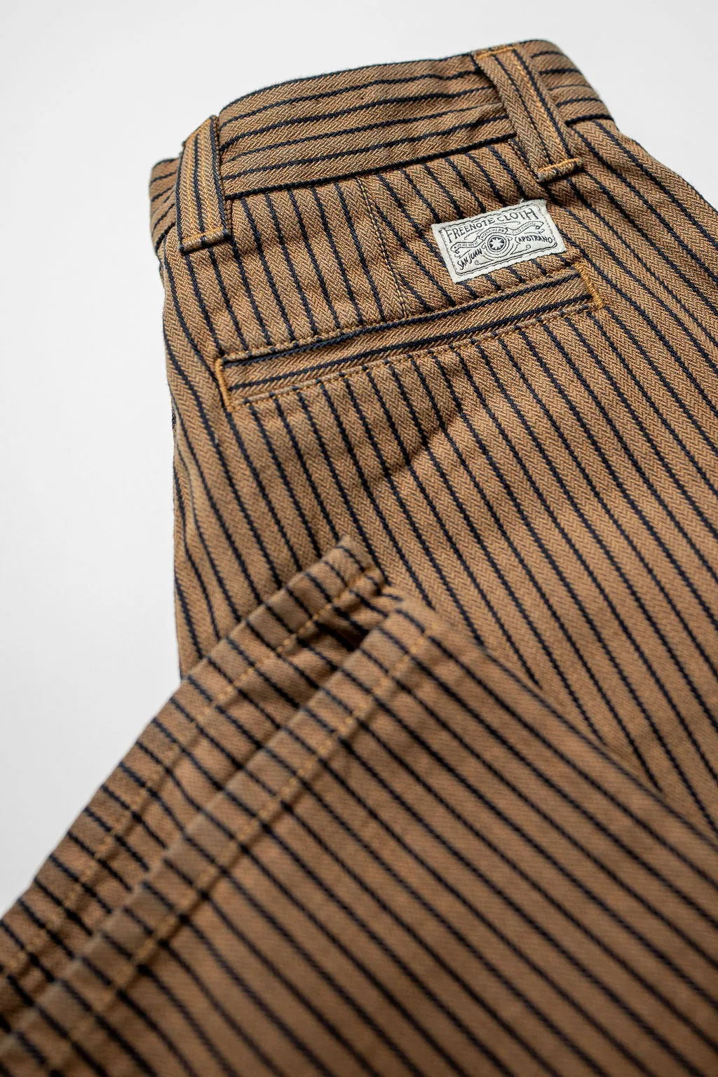 Freenote Cloth Deck Pant - Brown Herringbone Dobby