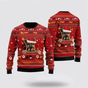 German Shepherd Christmas Ugly Christmas Sweater For Men And Women, Gift For Christmas, Best Winter Christmas Outfit