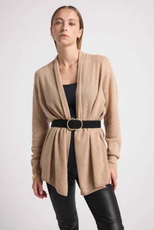 Gilet Tube Zassia - New Beige Creme - 100% Cachemire Oeko-Tex - Femme