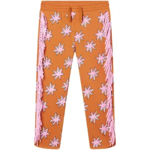 Girls Orange Cosmic Star Joggers