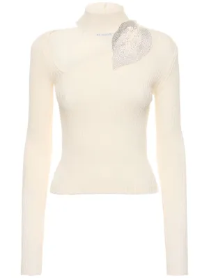 Giuseppe Di Morabito   Embellished cotton top 