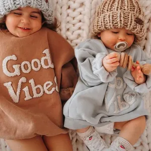 Good Vibes - Cotton Boho Toddler Sweater