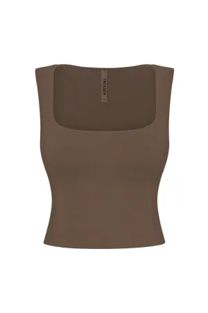 Hailey Tank Top (Chocolate Brown)