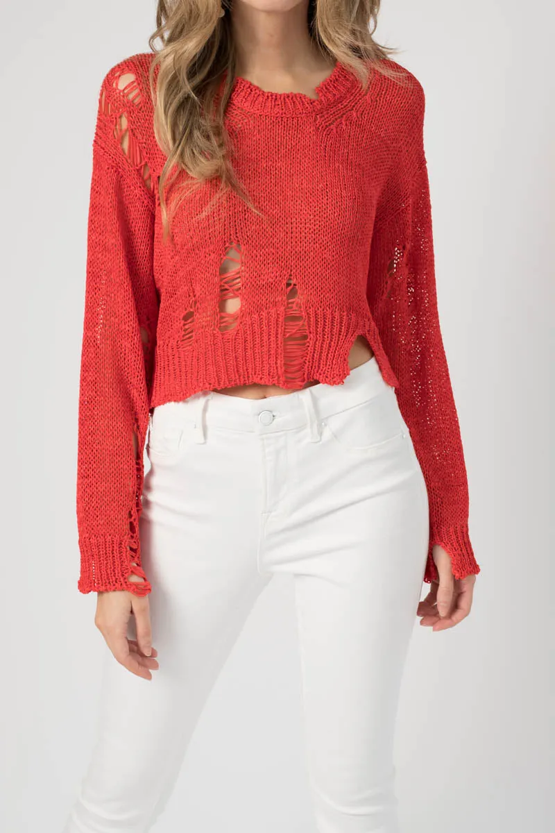 Hico Sweater in Red