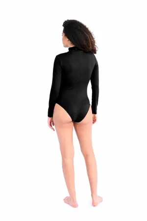 High neck body suit