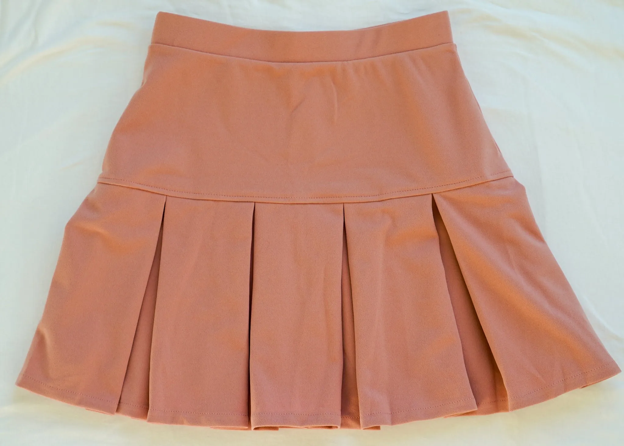 High-Waisted Solid Pleated Mini Golf Skirt [PLUSH PINK]