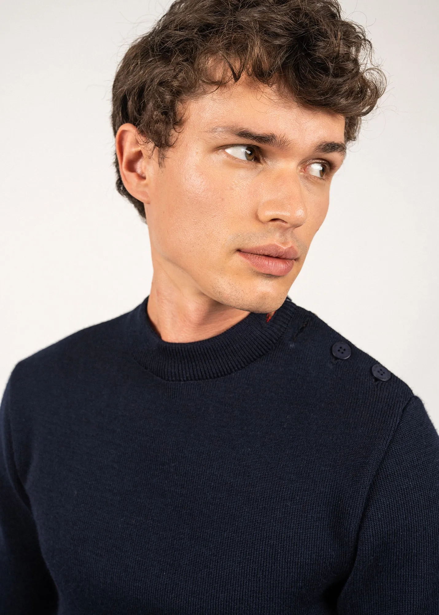 Iconic Matelot jumper with elbow patches - SAINT JAMES x Comédie Française (MARINE)