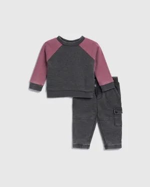 Infant Boy Two Tone Long Sleeve Set