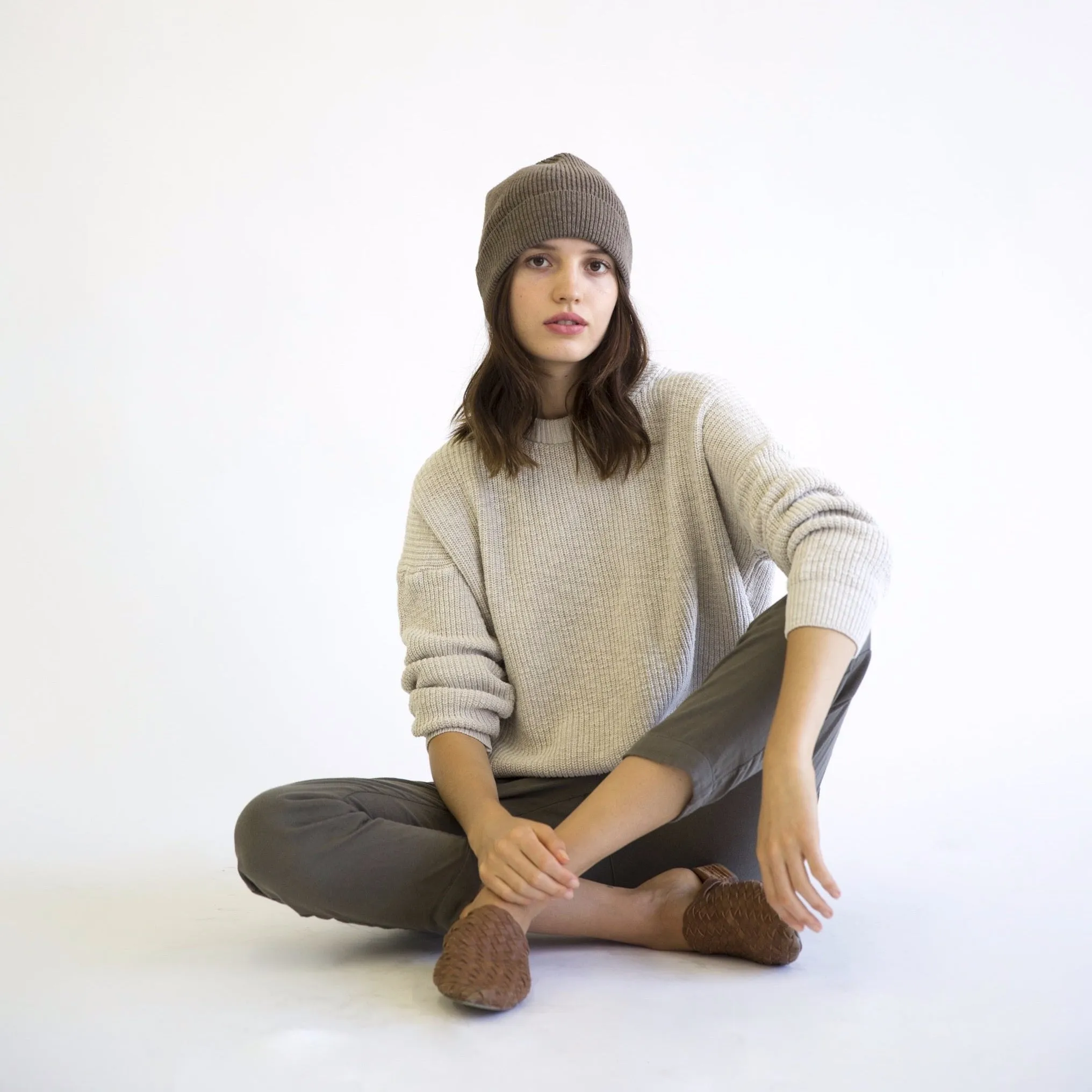 It Is Well | Ribbed Beanie in Earth