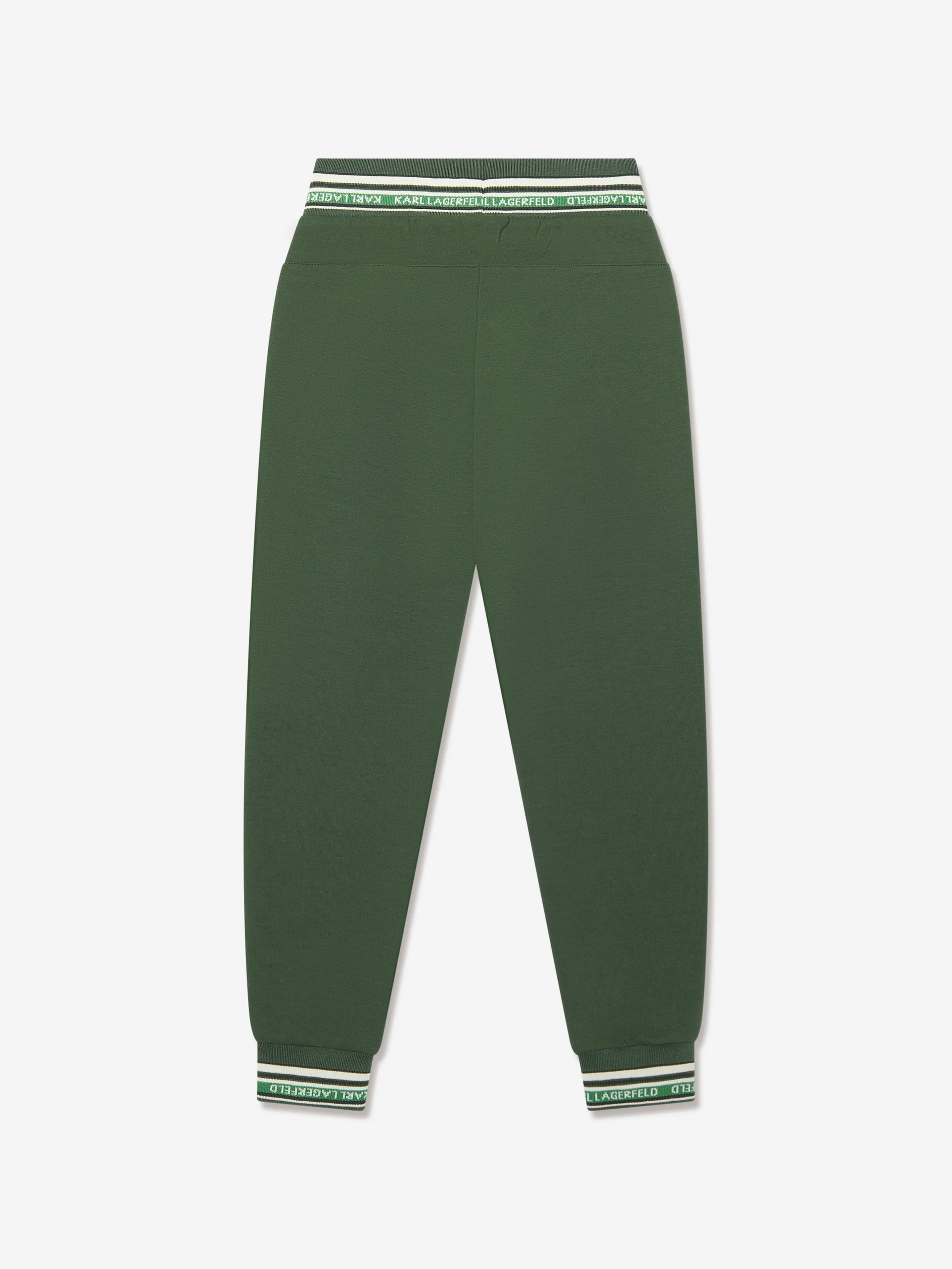 Karl Lagerfeld Boys Logo Joggers in Green